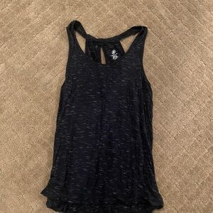 Black athletic tank top